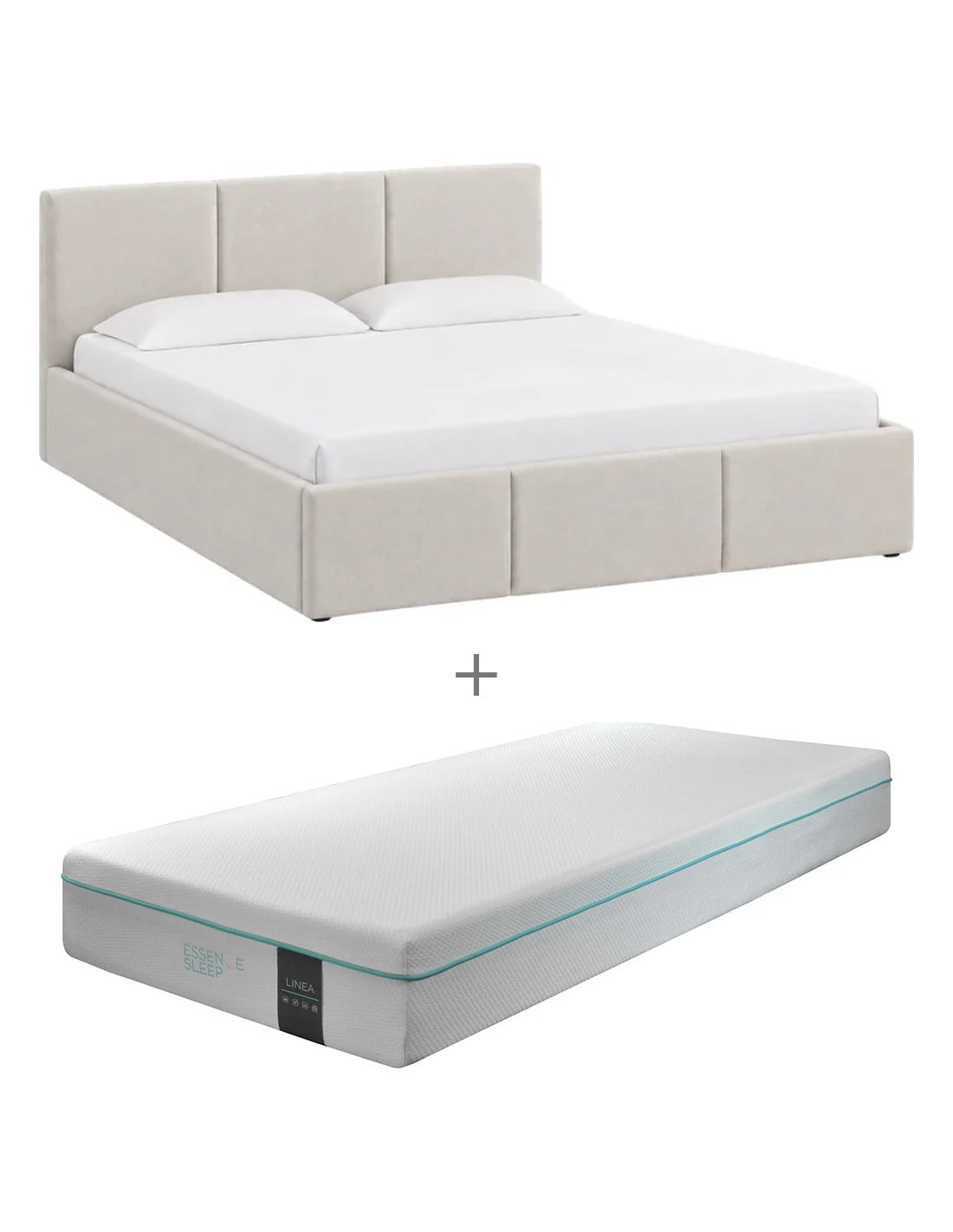 Emilia Bed + Essence Sleep Linea Mattress
