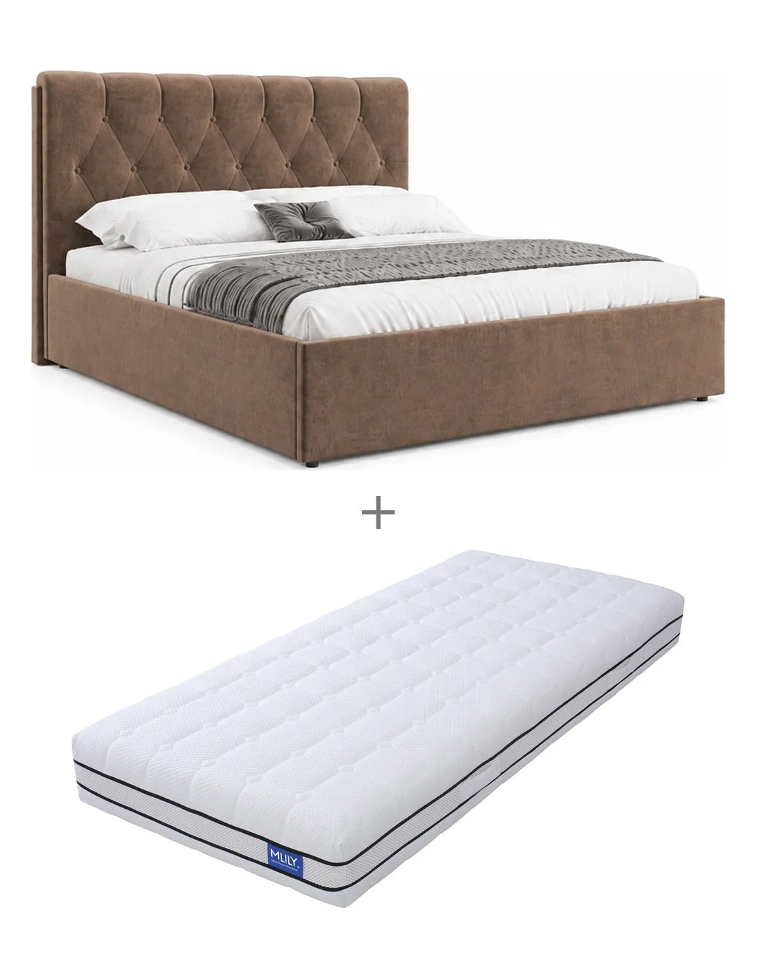 160x200 Imperija Bed + Mlily Dreams Mattress